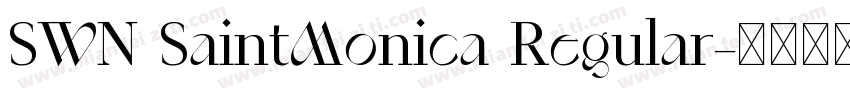 SWN SaintMonica Regular字体转换